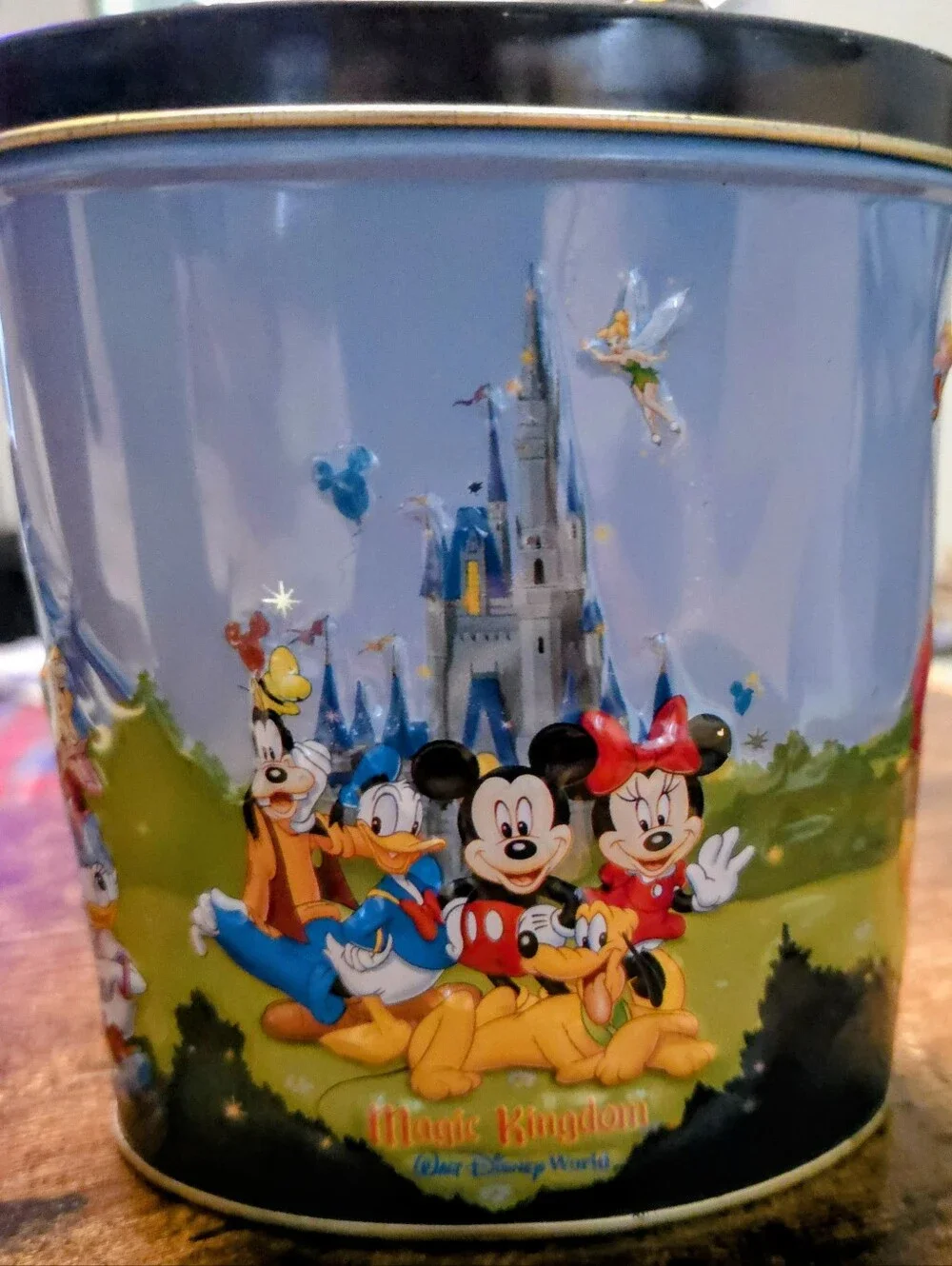 Vintage Walt Disney Character Tin Canister - 3 D
